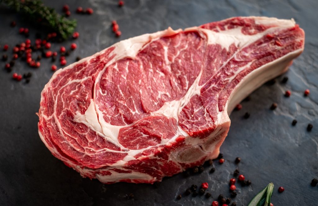 Beef’s Ribeye Stake Bone In – Butchery.ge
